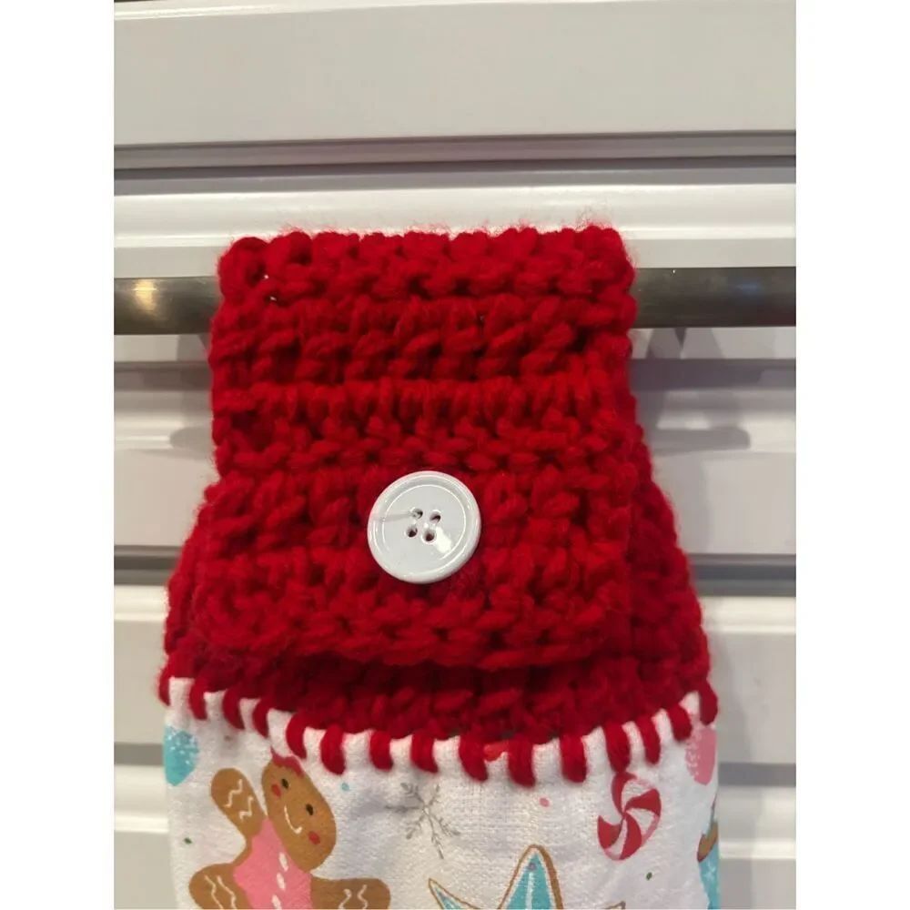 Crochet Top Kitchen Towel-Christmas stuff - Picture 2 of 2